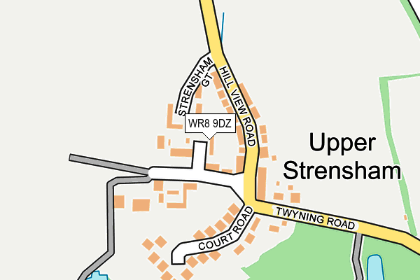 WR8 9DZ map - OS OpenMap – Local (Ordnance Survey)