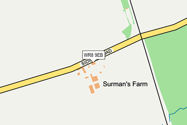 WR8 9EB map - OS OpenMap – Local (Ordnance Survey)