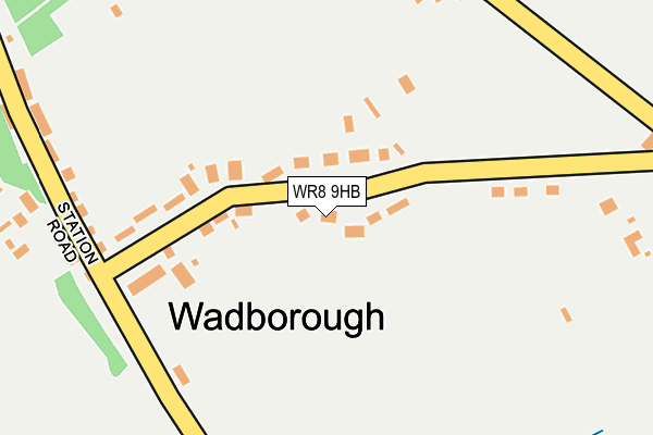 WR8 9HB map - OS OpenMap – Local (Ordnance Survey)