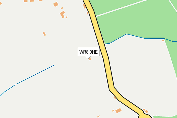 WR8 9HE map - OS OpenMap – Local (Ordnance Survey)