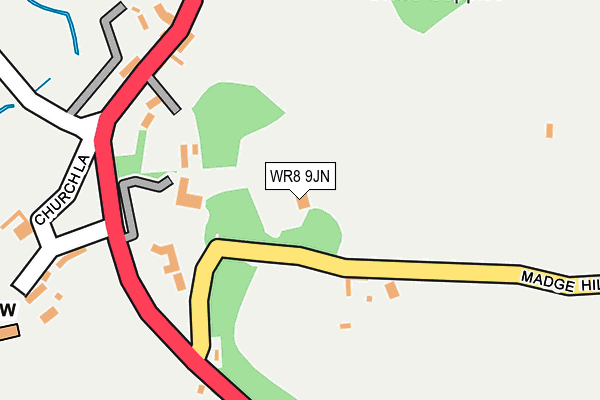 WR8 9JN map - OS OpenMap – Local (Ordnance Survey)