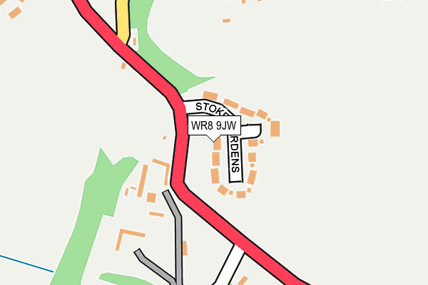 WR8 9JW map - OS OpenMap – Local (Ordnance Survey)