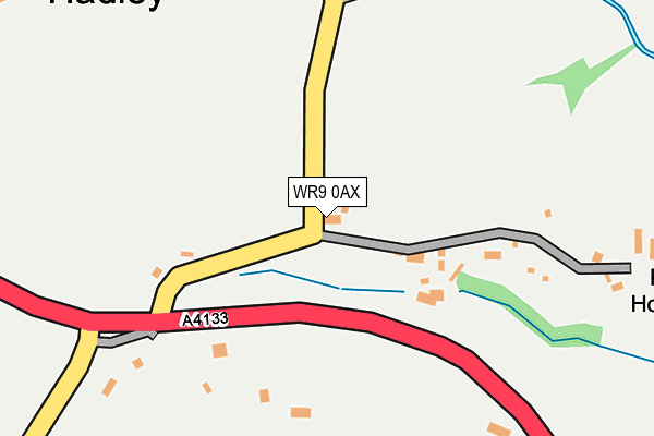 WR9 0AX map - OS OpenMap – Local (Ordnance Survey)