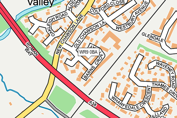 WR9 0BA map - OS OpenMap – Local (Ordnance Survey)