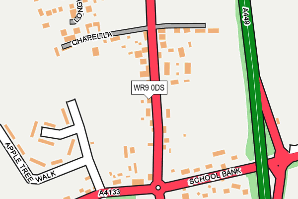 WR9 0DS map - OS OpenMap – Local (Ordnance Survey)