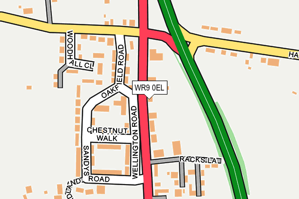 WR9 0EL map - OS OpenMap – Local (Ordnance Survey)