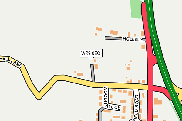 WR9 0EQ map - OS OpenMap – Local (Ordnance Survey)