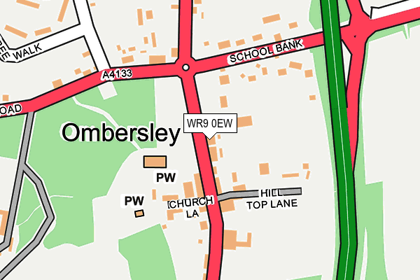 WR9 0EW map - OS OpenMap – Local (Ordnance Survey)