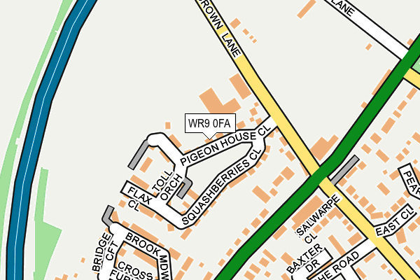 WR9 0FA map - OS OpenMap – Local (Ordnance Survey)