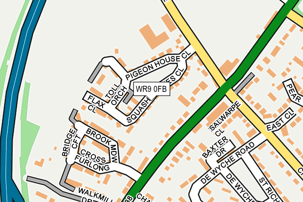 WR9 0FB map - OS OpenMap – Local (Ordnance Survey)