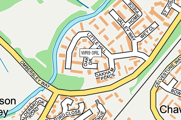 WR9 0RL map - OS OpenMap – Local (Ordnance Survey)