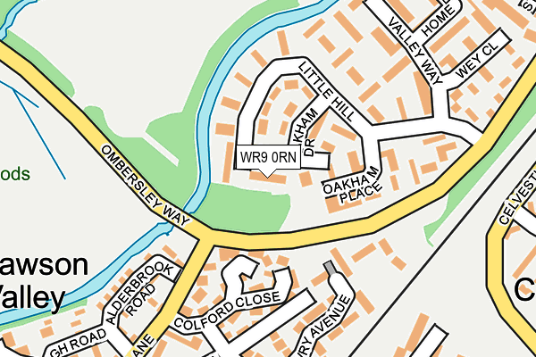 WR9 0RN map - OS OpenMap – Local (Ordnance Survey)