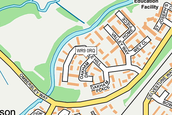 WR9 0RQ map - OS OpenMap – Local (Ordnance Survey)