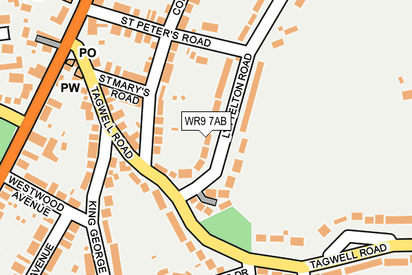 WR9 7AB map - OS OpenMap – Local (Ordnance Survey)
