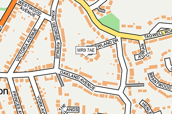 WR9 7AE map - OS OpenMap – Local (Ordnance Survey)