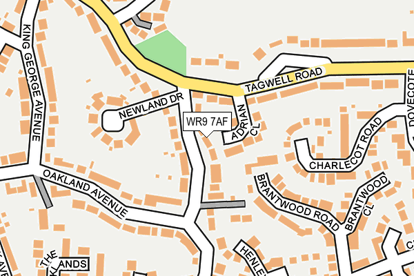 WR9 7AF map - OS OpenMap – Local (Ordnance Survey)
