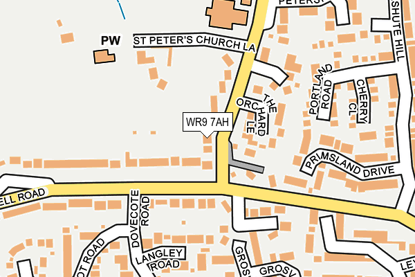 WR9 7AH map - OS OpenMap – Local (Ordnance Survey)