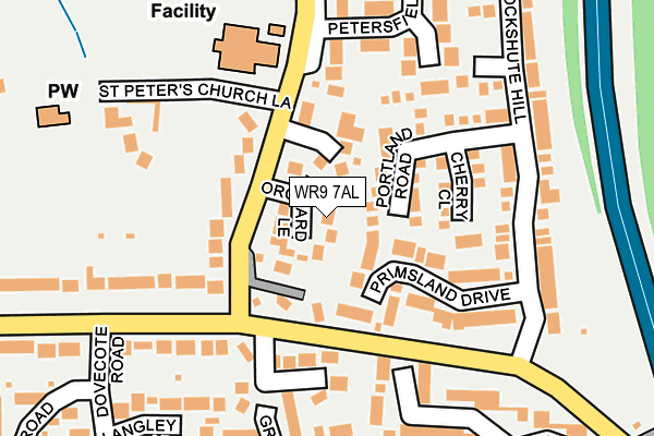 WR9 7AL map - OS OpenMap – Local (Ordnance Survey)