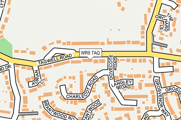 WR9 7AQ map - OS OpenMap – Local (Ordnance Survey)