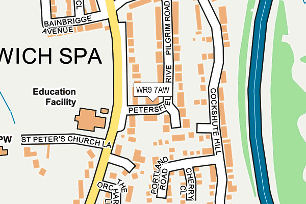 WR9 7AW map - OS OpenMap – Local (Ordnance Survey)