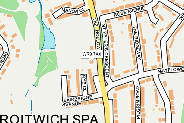 WR9 7AX map - OS OpenMap – Local (Ordnance Survey)