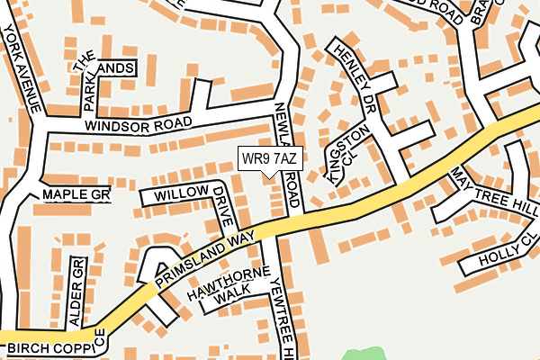 WR9 7AZ map - OS OpenMap – Local (Ordnance Survey)