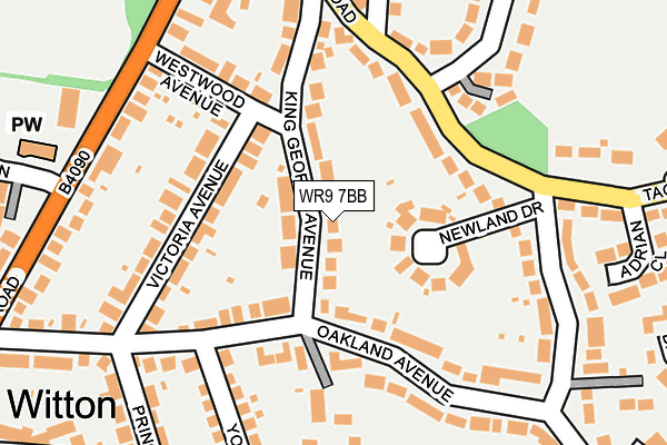 WR9 7BB map - OS OpenMap – Local (Ordnance Survey)