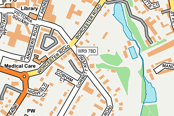 WR9 7BD map - OS OpenMap – Local (Ordnance Survey)