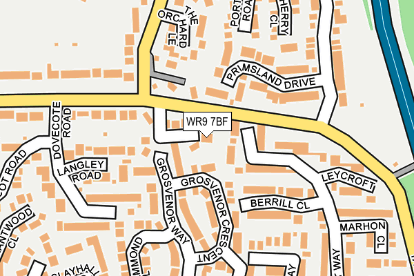 WR9 7BF map - OS OpenMap – Local (Ordnance Survey)