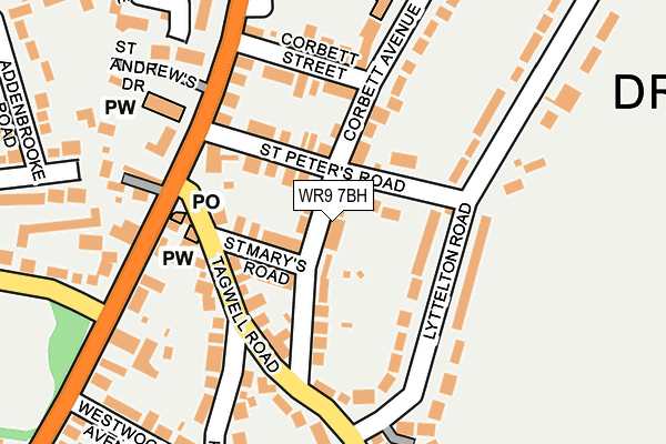 WR9 7BH map - OS OpenMap – Local (Ordnance Survey)