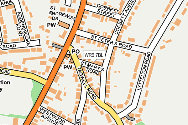 WR9 7BL map - OS OpenMap – Local (Ordnance Survey)