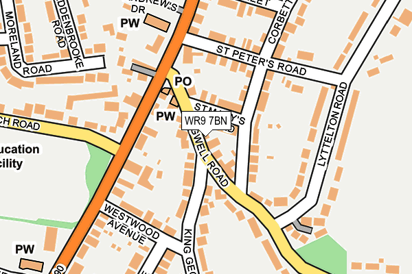 WR9 7BN map - OS OpenMap – Local (Ordnance Survey)