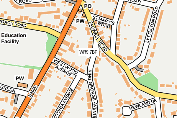 WR9 7BP map - OS OpenMap – Local (Ordnance Survey)