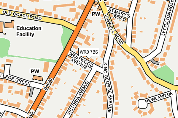 WR9 7BS map - OS OpenMap – Local (Ordnance Survey)