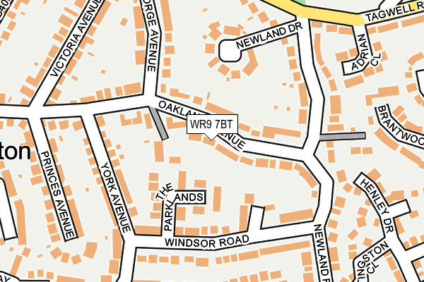 WR9 7BT map - OS OpenMap – Local (Ordnance Survey)