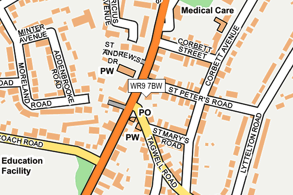 WR9 7BW map - OS OpenMap – Local (Ordnance Survey)