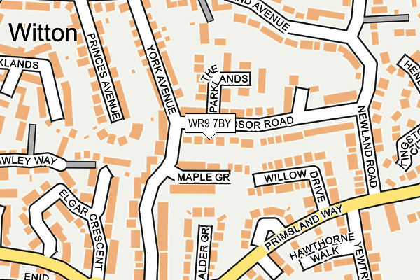 WR9 7BY map - OS OpenMap – Local (Ordnance Survey)