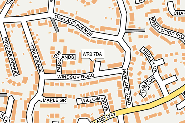WR9 7DA map - OS OpenMap – Local (Ordnance Survey)