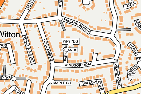 WR9 7DG map - OS OpenMap – Local (Ordnance Survey)