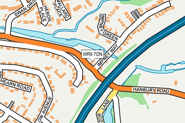 WR9 7DN map - OS OpenMap – Local (Ordnance Survey)