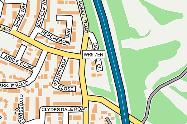 WR9 7EN map - OS OpenMap – Local (Ordnance Survey)