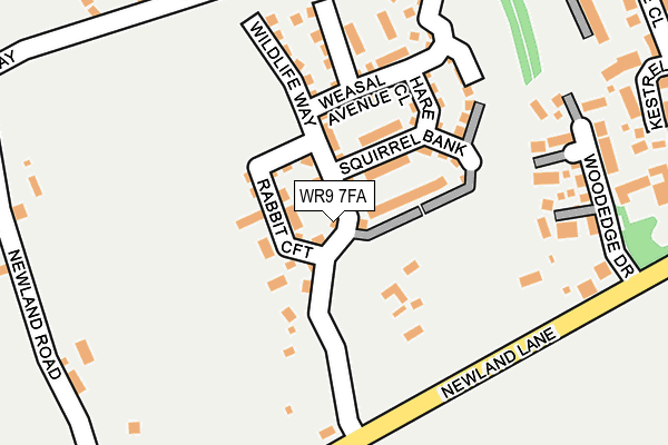 WR9 7FA map - OS OpenMap – Local (Ordnance Survey)