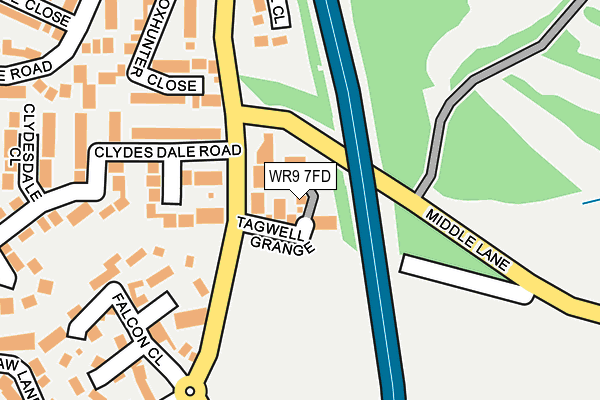 WR9 7FD map - OS OpenMap – Local (Ordnance Survey)