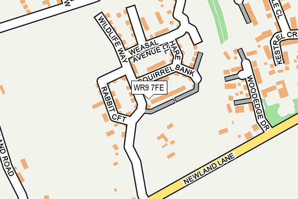 WR9 7FE map - OS OpenMap – Local (Ordnance Survey)