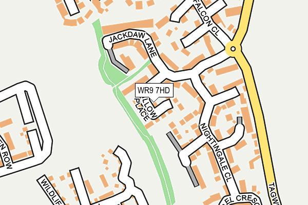 WR9 7HD map - OS OpenMap – Local (Ordnance Survey)