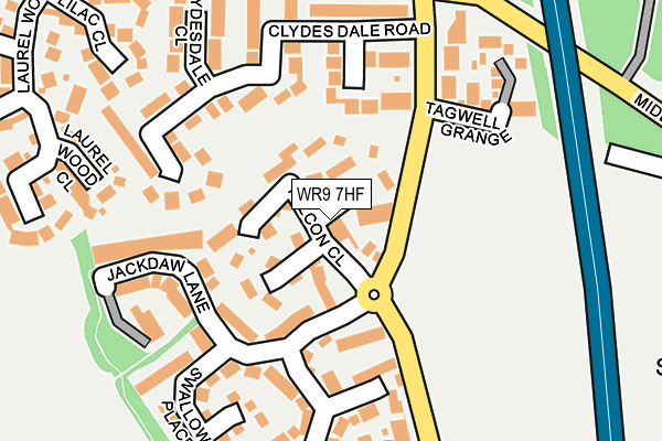WR9 7HF map - OS OpenMap – Local (Ordnance Survey)