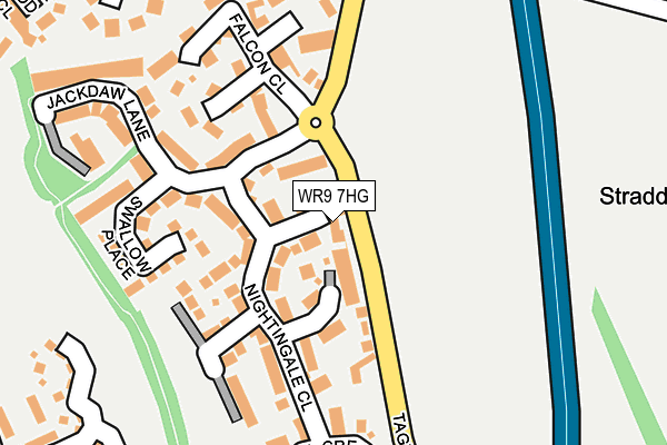 WR9 7HG map - OS OpenMap – Local (Ordnance Survey)