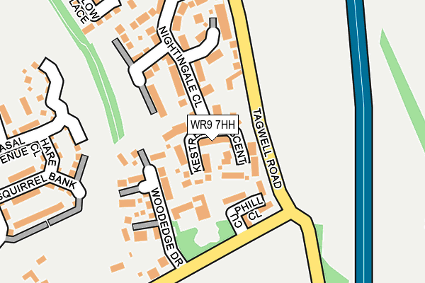 WR9 7HH map - OS OpenMap – Local (Ordnance Survey)