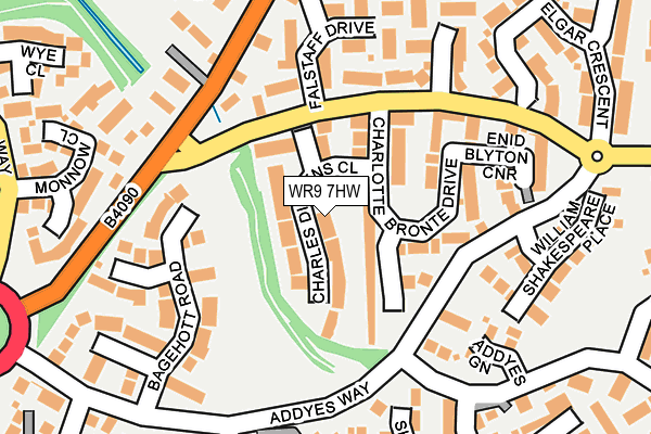 WR9 7HW map - OS OpenMap – Local (Ordnance Survey)