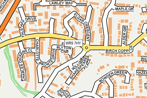 WR9 7HY map - OS OpenMap – Local (Ordnance Survey)